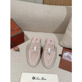 [로로피아나] 스웨이드 바부슈 참스워크 babouche charms walk 블로퍼