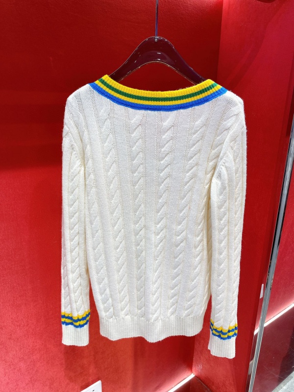 [로에베] 바시티 아나그램 로고 케이블 니트 스웨터