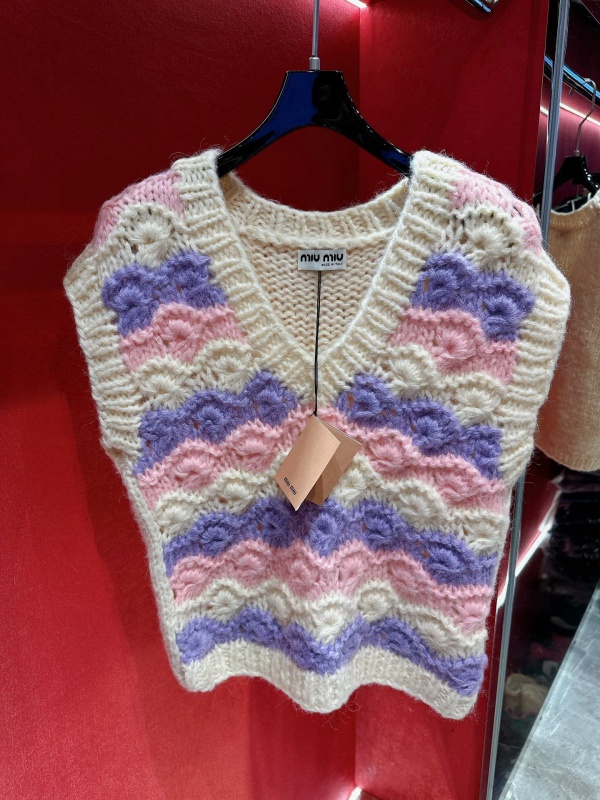 [미우미우] 스웨터 조끼 베스트
