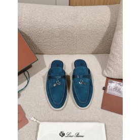 [로로피아나] 스웨이드 바부슈 참스워크 babouche charms walk 블로퍼