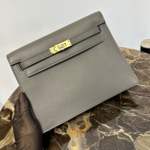 실사 [에르메스] HERMES Evercolor Kelly Danse Gris Etain 에버컬러 켈리 단스 그리스 에땅